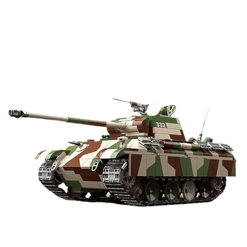 barweer Panzerkampfwagen-V-Panther-AUSF.G Panzer Klemmbaustein, Militär WW2 Panzer Modell Bausteine Set, Sammlung Geschenk für Erwachsene und Männer (2136 Teile) von barweer