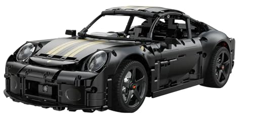 barweer RUF GT Klemmbausteine Ferngesteuert Autos, 1:10 Maßstab RC Technik Sammlung Geschenk für Erwachsene und Männer,C63006M mit Motor,Building Set Groß Sportwagen Bausteine (1655 Teile) von barweer