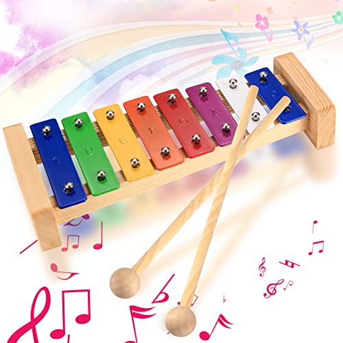 Xylophon Glockenspiel Holz, Rhythm Musikinstrumente, Holz Bunt Xylophon mit 2 Schlägel für Erwachsene Kinder Glockenspiel Spielzeug Geschenk Xylophon Glockenspiel Holz, Rhythm Musikinstrumente, Holz Bunt Xylophon mit 2 Schlägel für Erwachsene Kinder Glockenspiel Spielzeug Geschenk von bayidun