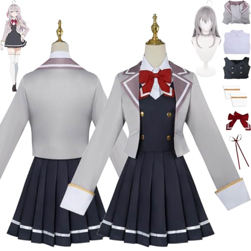 bbganlian Anime Alya Sometimes Hides Her Feelings in Russian Cosplay Kostüm Outfit Alisa Uniform Komplettes Set Halloween Karneval Dress Up Anzug mit Perücke für Frauen Mädchen (L) von bbganlian