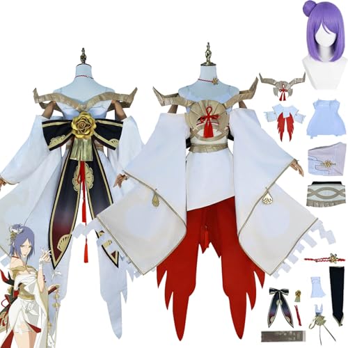 bbganlian Anime Charakter Konan Cosplay Kostüm Outfit Haruno Sakura Rollenspiel Uniform Kleider Komplettes Set Halloween Karneval Dress Up Anzug mit Perücke für Frauen Mädchen (M) von bbganlian