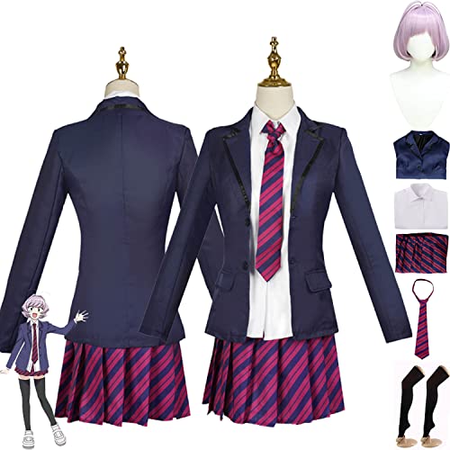 bbganlian Anime Komi Can't Communicate Osana Najimi Cosplay Kostüm Outfit Rollenspiel JK Uniform Komplettes Set Halloween Party Karneval Dress Up Anzug mit Perücke für Frauen (M) von bbganlian