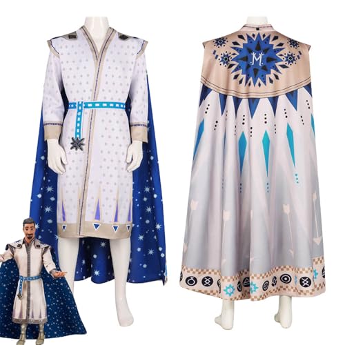 bbganlian Film Wish Magnifico King Cosplay Kostüm Outfit Rollenspiel Uniform Mantel Komplettes Set Halloween Karneval Party Dress Up Anzug für Männer (L) von bbganlian