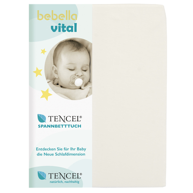 bebella vital Spannbetttuch 60 x 120cm - 70 x 140cm natur von bebella vital