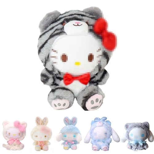 bechoanigel Kitty Plüsch Spielzeug, 23cm Kitty Plüschpuppen, Cartoon Charaktere Plüschpuppen, Kawaii Plush, Kinder Plüschtiere Home Dekoration fur Kinder Geburtstagsgeschenk (C) von bechoanigel