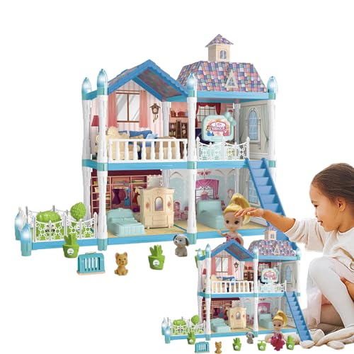 bellv Prinzessinnenschloss-Spielhaus, Traumhaus für Mädchen | Konstruktionsspielzeug für Prinzessinnen | sicheres Haus für Das Schloss der Prinzessin mit Licht bellv Prinzessinnenschloss-Spielhaus, Traumhaus für Mädchen | Konstruktionsspielzeug für Prinzessinnen | sicheres Haus für Das Schloss der Prinzessin mit Licht von bellv