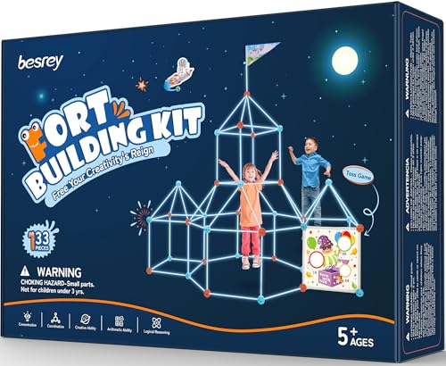 besrey Höhle Kinder – 133PCS Konstruktionsspielzeug mit Wurfspiel, Outdoor Garten Spielzeug, Kreatives Höhle Bauen Kinder Bauset für Indoor/Outdoor, XXL Bausteine, Fort Building Kit besrey Höhle Kinder – 133PCS Konstruktionsspielzeug mit Wurfspiel, Outdoor Garten Spielzeug, Kreatives Höhle Bauen Kinder Bauset für Indoor/Outdoor, XXL Bausteine, Fort Building Kit von besrey