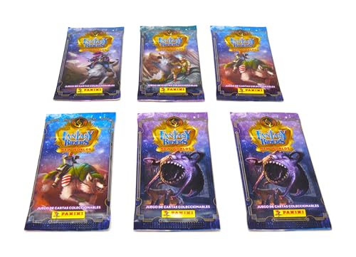 better with friends 6 x Fantasy Riders New Worlds 6 x Mixed Card Game Sammelkartenspiel, 6 Packungen, spanische Sprache von better with friends