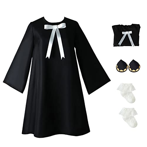 bi bi hou Anya Forger Cosplay Kostüm mit Perücke Anime Spy X Family Cosplay Kostüm Anya Cosplay Outfit Halloween Karneval Party Bühnenauftritt Kostüm für Erwachsene von bi bi hou