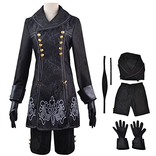 bi bi hou Automata 9S Cosplay Kostüm Komplettes Set mit Perücke NieR 9S Verkleidung Yorha 9S Cosplay Schwarzes Gothic Uniform Halloween Karneval Party Bühnenauftritt Kostüm Erwachsene bi bi hou Automata 9S Cosplay Kostüm Komplettes Set mit Perücke NieR 9S Verkleidung Yorha 9S Cosplay Schwarzes Gothic Uniform Halloween Karneval Party Bühnenauftritt Kostüm Erwachsene von bi bi hou