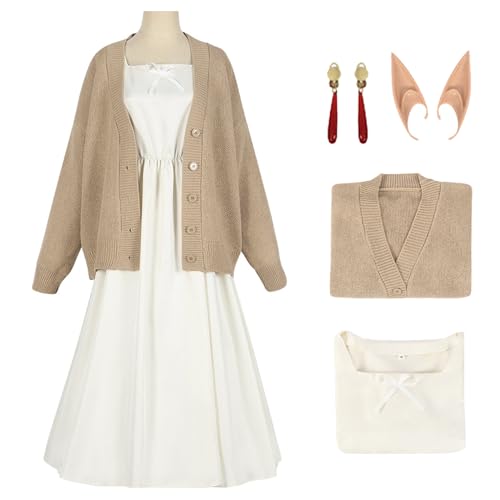 bi bi hou Frieren Cosplay Kostüm Set mit Perücke Anime Frieren at The Funeral Verkleidung Frieren Cosplay Costume Halloween Karneval Weihnachten Party Bühnenauftritt Kostüm für Erwachsene bi bi hou Frieren Cosplay Kostüm Set mit Perücke Anime Frieren at The Funeral Verkleidung Frieren Cosplay Costume Halloween Karneval Weihnachten Party Bühnenauftritt Kostüm für Erwachsene von bi bi hou