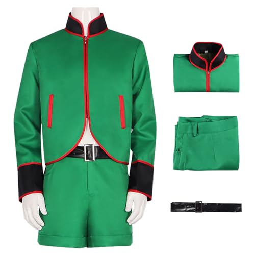 bi bi hou Gon Freecss Cosplay Kostüm Set Anime Hunter X Hunter Verkleidung Gon Cosplay Outfit Weihnachten Halloween Karneval Party Bühnenauftritt Kostüm Erwachsene von bi bi hou