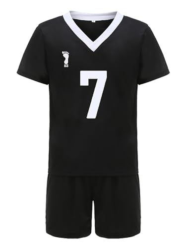 bi bi hou Haikyuu Cosplay Kostüm Inarizaki High School Trikot Set T-Shirt und Shorts Haikyuu Miya Atsumu Volleyball Club Uniform Jersey Weihnachten Halloween Karneval Party Sport Kostüm von bi bi hou