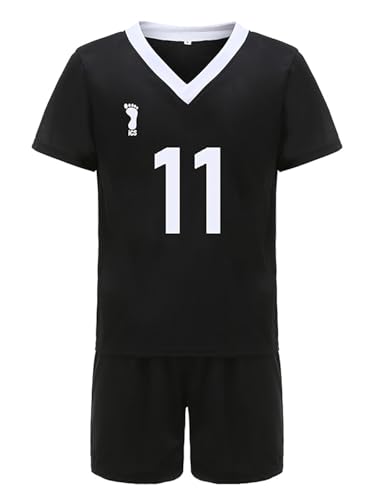 bi bi hou Haikyuu Cosplay Kostüm Inarizaki High School Trikot Set T-Shirt und Shorts Haikyuu Miya Osamu Volleyball Club Uniform Jersey Weihnachten Halloween Karneval Party Sport Kostüm von bi bi hou