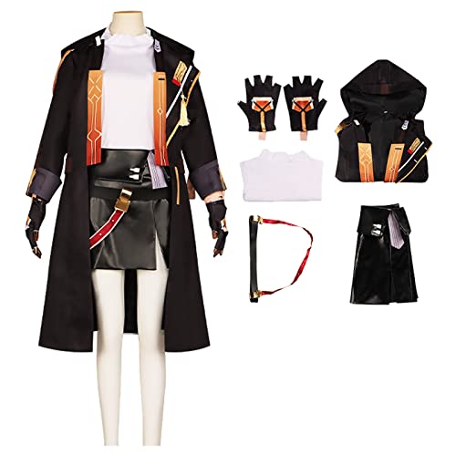 bi bi hou Honkai Star Rail Stelle Cosplay Kostüm mit Perücke Star Rail Trailblazer Stelle Cosplay Verkleidung Stelle Uniform Halloween Karneval Party Bühnenauftritt Kostüm Erwachsene von bi bi hou