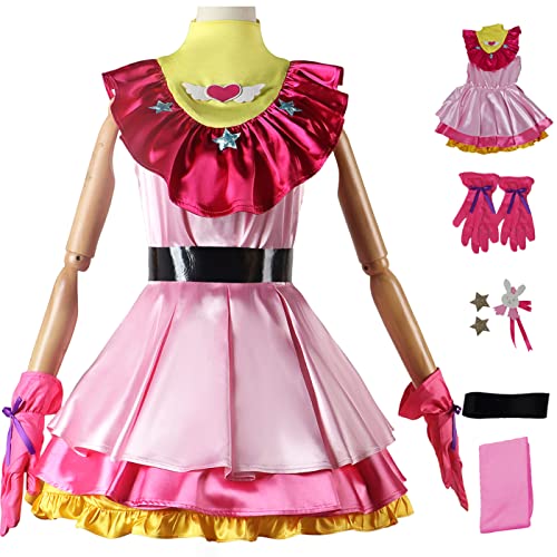 bi bi hou Hoshino Ai Cosplay Kostüm Komplettes Set mit Perücke Anime Oshi no Ko Cosplay Verkleidung Ai Hoshino Cosplay Uniform Halloween Karneval Party Bühnenauftritt Kostüm Erwachsene von bi bi hou