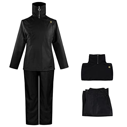 bi bi hou Inumaki Toge Cosplay Kostüm Komplettes Set mit Perücke Anime Jujutsu Kaisen Cosplay Verkleidung Toge Inumaki Cosplay Schuluniform Halloween Karneval Party Kostüm Erwachsene von bi bi hou