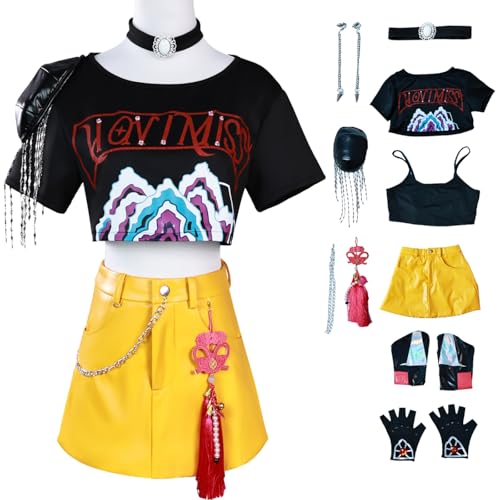 bi bi hou Mira Cosplay Kostüm Set Anime Demon Hunters Verkleidung Mira Uniform Weihnachten Halloween Karneval Party Bühnenauftritt Kostüm für Erwachsene bi bi hou Mira Cosplay Kostüm Set Anime Demon Hunters Verkleidung Mira Uniform Weihnachten Halloween Karneval Party Bühnenauftritt Kostüm für Erwachsene von bi bi hou