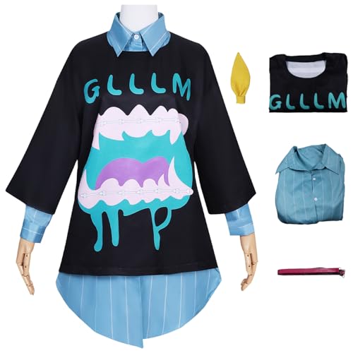 bi bi hou Kiwi Watase Cosplay Kostüm Set Anime Jellyfish Can't Swim in The Night Verkleidung Watase Kiwi Cosplay Outfit Weihnachten Halloween Karneval Party Bühnenauftritt Kostüm von bi bi hou