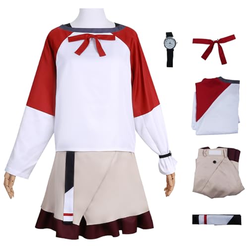 bi bi hou Mahiru Kouzuki Cosplay Kostüm Set Anime Jellyfish Can't Swim in the Night Verkleidung Kouzuki Mahiru Cosplay Outfit Weihnachten Halloween Karneval Party Bühnenauftritt Kostüm von bi bi hou