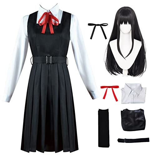 bi bi hou Mitaka ASA Cosplay Kostüm mit Perücke Anime Chainsaw Man Cosplay Kostüm Mitaka Cosplay Outfit Complete Set Halloween Karneval Party Kostüm für Erwachsene bi bi hou Mitaka ASA Cosplay Kostüm mit Perücke Anime Chainsaw Man Cosplay Kostüm Mitaka Cosplay Outfit Complete Set Halloween Karneval Party Kostüm für Erwachsene von bi bi hou