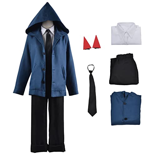 bi bi hou Power Cosplay Kostüm mit Perücke Anime Chainsaw Man Cosplay Kostüm Power Cosplay Outfit Complete Set Halloween Karneval Party Kostüm für Erwachsene von bi bi hou