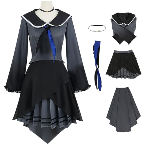 bi bi hou Project Sekai Asahina Mafuyu Cosplay Kostüm Komplettes Set Project Sekai Cosplay Verkleidung Mafuyu Asahina Uniform Halloween Karneval Party Bühnenauftritt Kostüm Erwachsene von bi bi hou