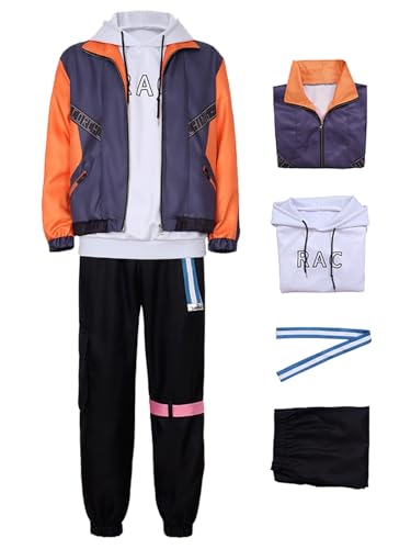 bi bi hou Project Sekai Shinonome Akito Cosplay Kostüm Komplettes Set Project Sekai Cosplay Verkleidung Akito Shinonome Uniform Halloween Karneval Party Bühnenauftritt Kostüm Erwachsene von bi bi hou