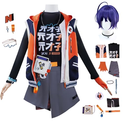 bi bi hou Zenless Zone Zero Belle Cosplay Kostüm Komplettes Set mit Perücke Zenless Zone Zero Cosplay Verkleidung Belle Uniform Halloween Karneval Party Bühnenauftritt Kostüm Erwachsene von bi bi hou