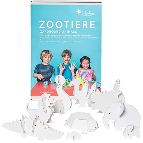 bibabox - Die Zootiere zum Basteln und Anmalen – Nachhaltiges Spielzeug und Bastelset Kinder, die Zootiere für Kinder, tolles Geschenk Mädchen und Jungen bibabox - Die Zootiere zum Basteln und Anmalen – Nachhaltiges Spielzeug und Bastelset Kinder, die Zootiere für Kinder, tolles Geschenk Mädchen und Jungen von bibabox