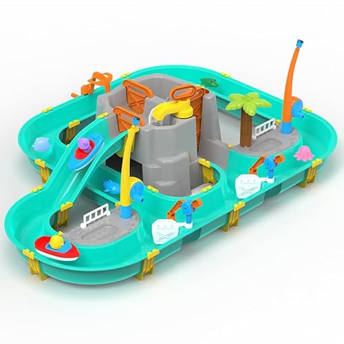 bibiwell Wassertisch, Wasserspieltisch kinder, Wasserspielset für Kinder, Sicher und Tragbar, Fördert kreatives Spielen für Kinder ab 3 Jahren von bibiwell