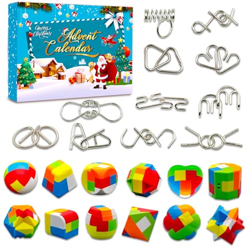 3D Puzzle Adventskalender 2024 Kinder Jungen 10 Jahre 6 7 8 9 11 12 Jahre Spielzeug Weihnachtskalender Füllung Weihnachtsgeschenke Geschenke Weihnachten Geschenk Advent Calendar Junge Jungs von bider