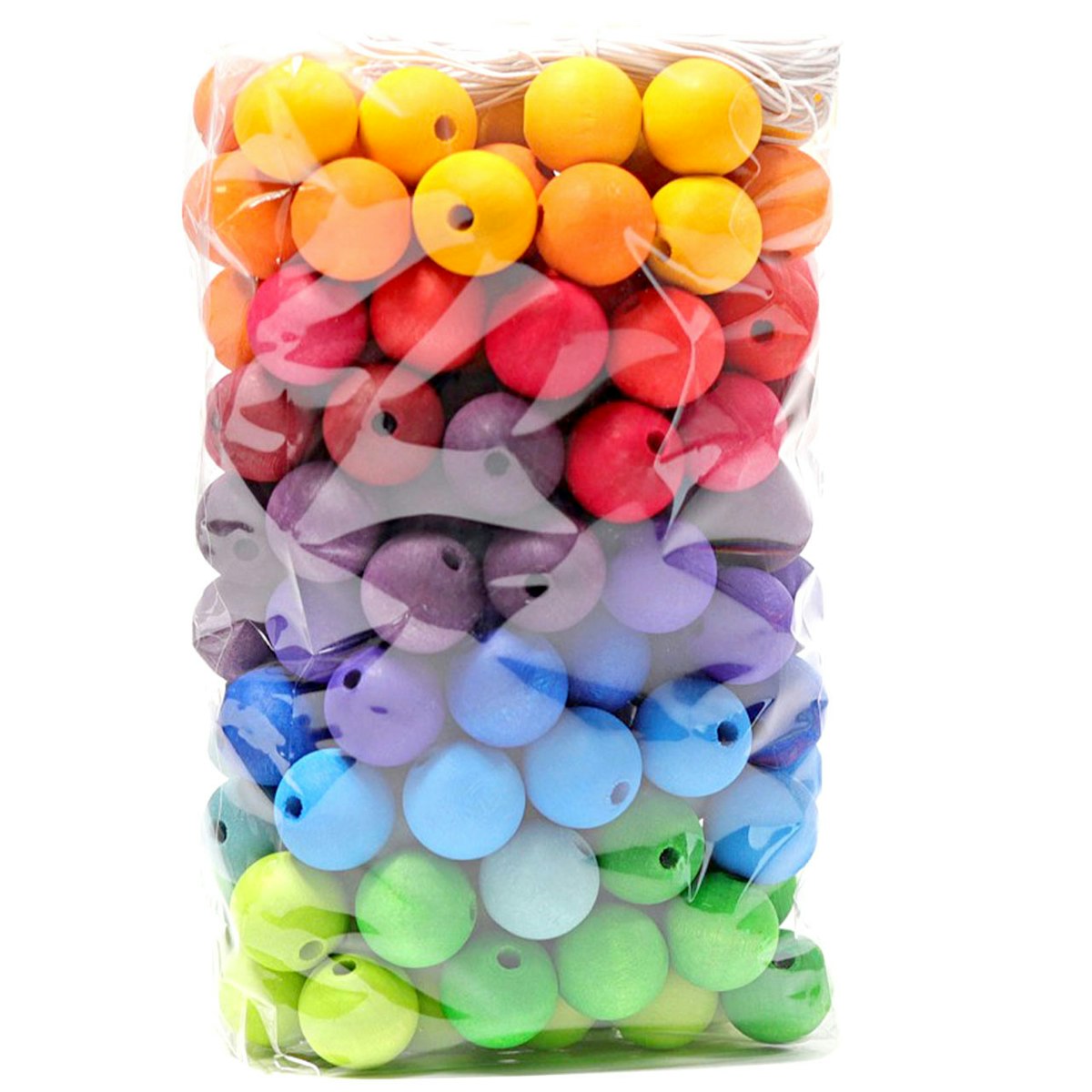 180 bunte Holzperlen ab 3 Jahren 180 bunte Holzperlen ab 3 Jahren