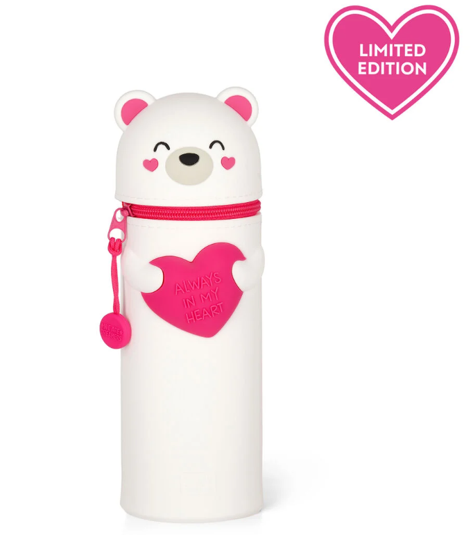 2-in-1- Federmäppchen aus Silikon - Kawaii - Teddy Bear Aufbewahrung + Mäppchen 2-in-1- Federmäppchen aus Silikon - Kawaii - Teddy Bear Aufbewahrung + Mäppchen