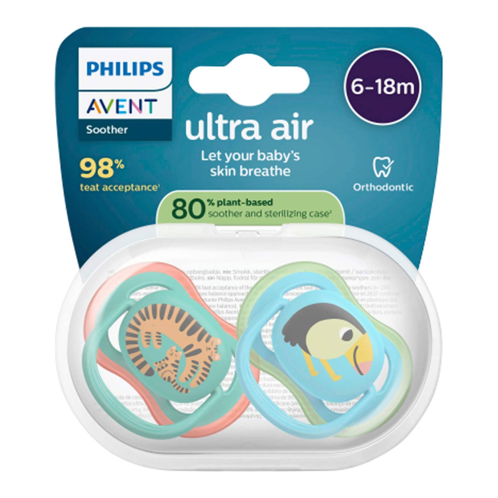 Philips Avent 2er-Pack Schnuller ultra air, 6-18M Philips Avent 2er-Pack Schnuller ultra air, 6-18M von Philips Avent