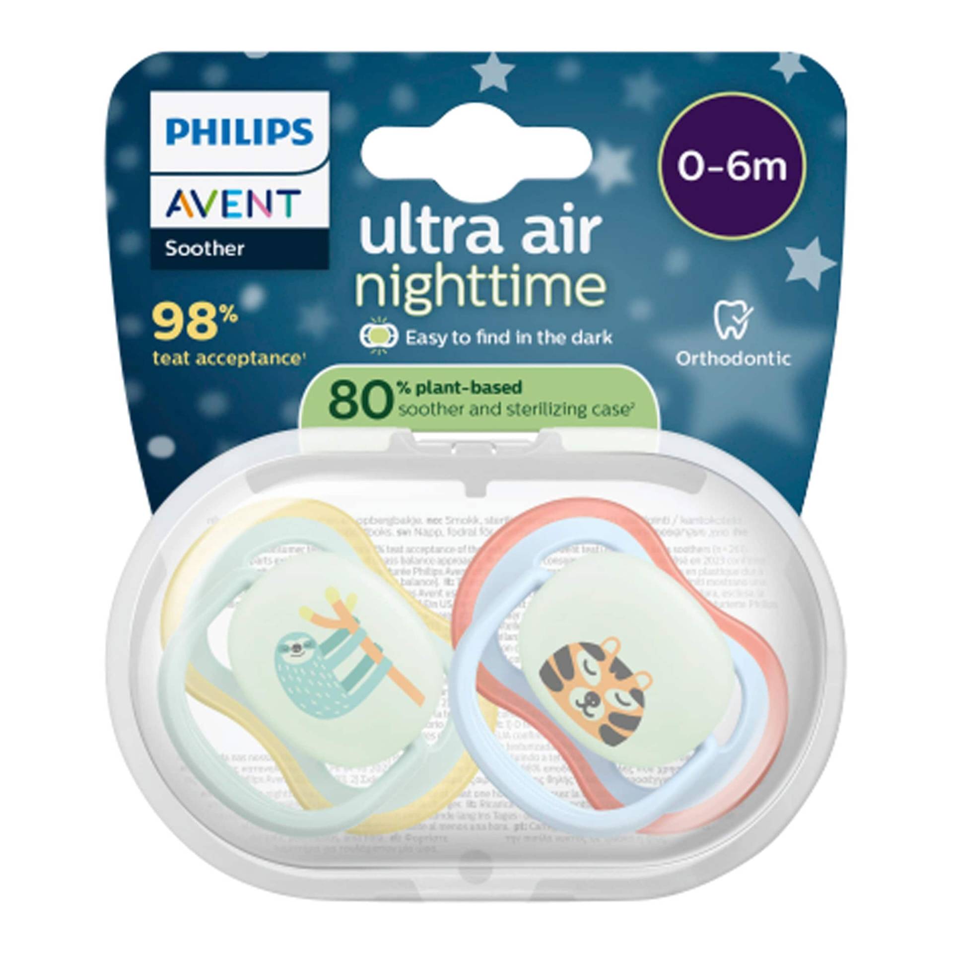 Philips Avent 2er-Pack Schnuller ultra air Nighttime, 0-6M Philips Avent 2er-Pack Schnuller ultra air Nighttime, 0-6M von Philips Avent