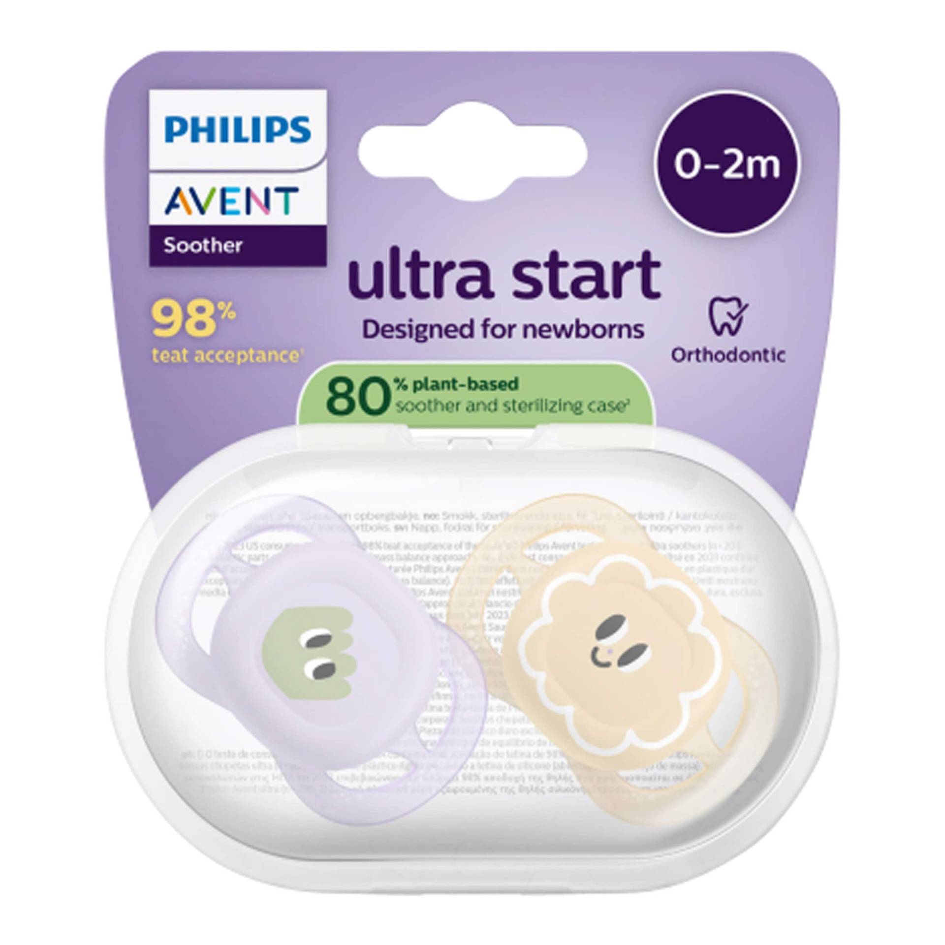 Philips Avent 2er-Pack Schnuller ultra start, 0-2M Philips Avent 2er-Pack Schnuller ultra start, 0-2M von Philips Avent