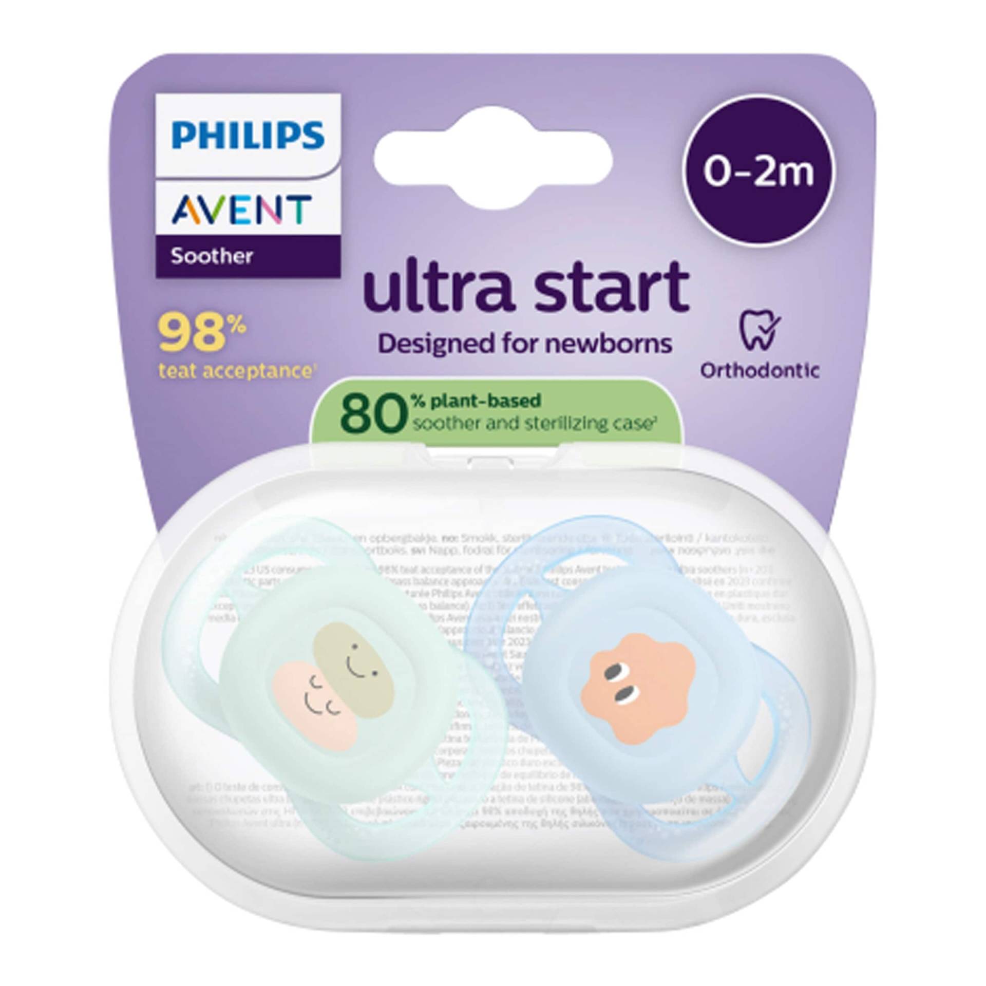 Philips Avent 2er-Pack Schnuller ultra start, 0-2M Philips Avent 2er-Pack Schnuller ultra start, 0-2M von Philips Avent