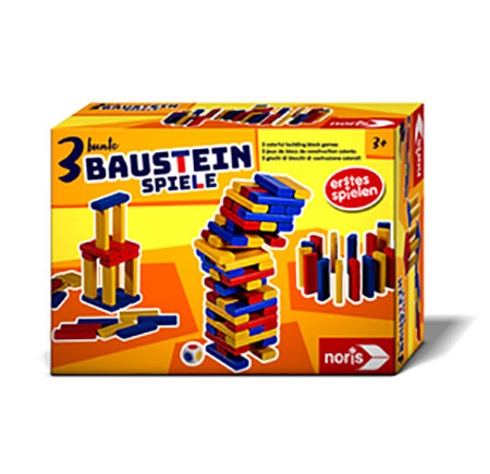 3 bunte Bausetinspiele