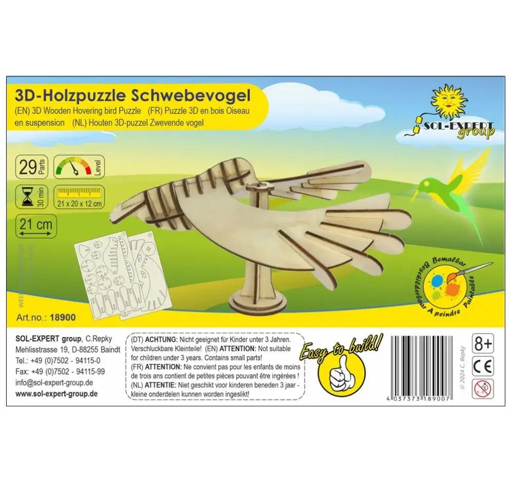 3D Holz Puzzle Schwebevogel 3D Holz Puzzle Schwebevogel
