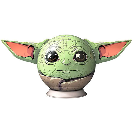 3D Puzzleball - Mandalorian Grogu mit Ohren 3D Puzzleball - Mandalorian Grogu mit Ohren