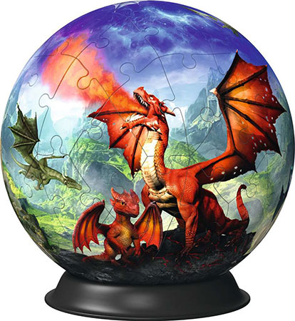 3D Puzzleball - Mystische Drachen