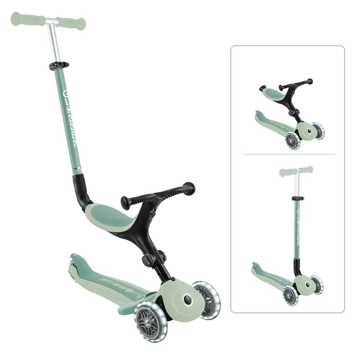 3in1 Kinderfahrzeug Globber Go-Up Active Lights Eco Pistazie ab 15 M 3in1 Kinderfahrzeug Globber Go-Up Active Lights Eco Pistazie ab 15 M