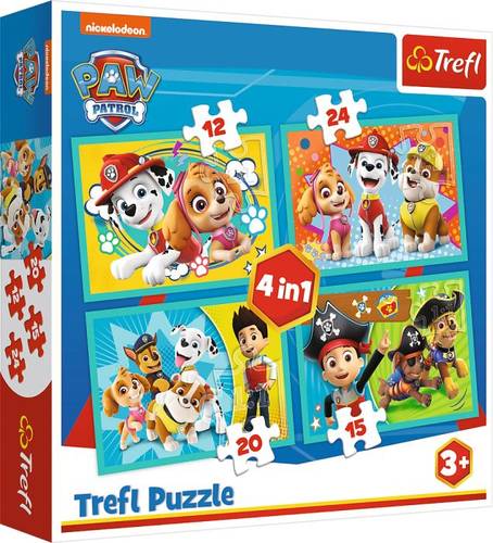 4 in 1 Puzzle # Paw Patrol 34346 von No Name