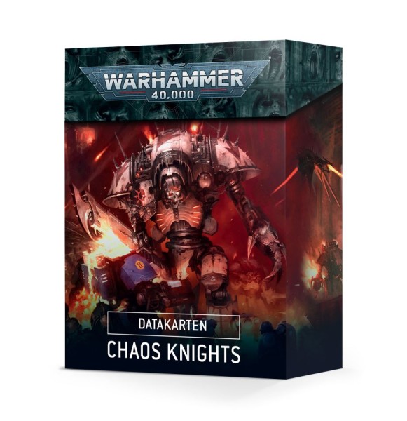 40k 9th Edition Chaos Knights Datakarten DE