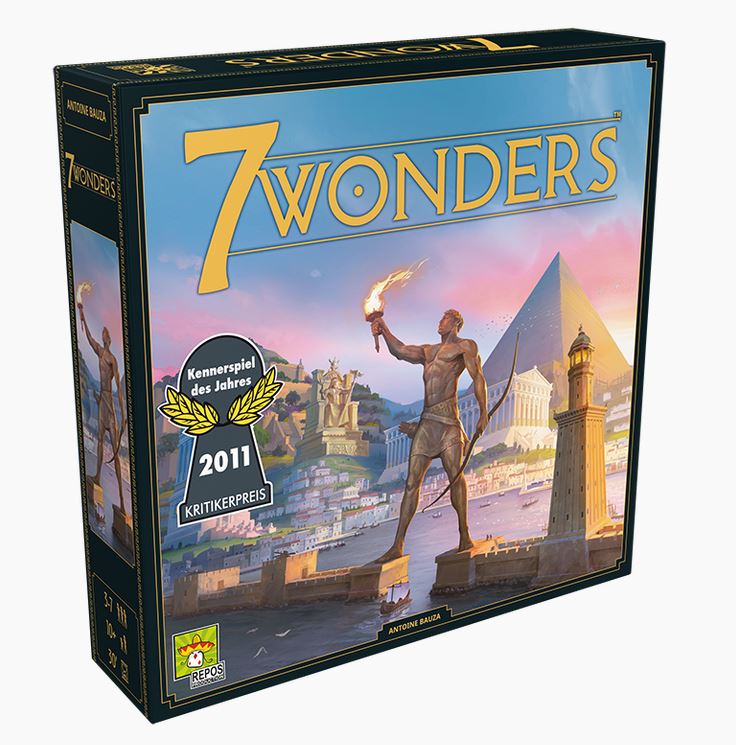 7 Wonders Grundspiel (Deutsch) neues Design Brettspiel Familienspiel Party Spiel