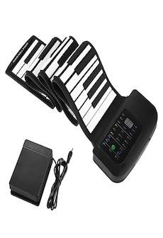 88 Key Rollup Piano Keyboard - 1000mAh Battery, Sustain Peddle, 140 Tones, 128 Rhythms, 30 Demo Songs