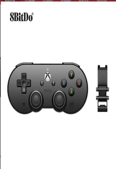 8Bitdo Sn30 Pro Bluetooth Controller for Mobile & Xbox Cloud Gaming on Android with Mobile clip (Not for Xbox) Black