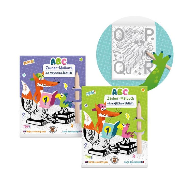 ABC Zauber-Malbuch mit Bleistift Grün 11x1x13cm Grün Papierwaren ABC Zauber-Malbuch mit Bleistift Grün 11x1x13cm Grün Papierwaren