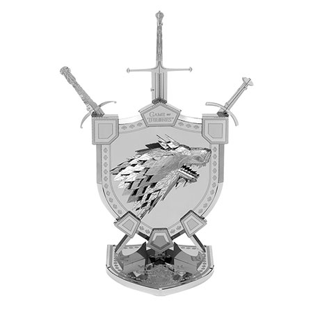 AGOT Metal Earth: Premium Series | House Stark Wappen - 3D Metall Puzzle